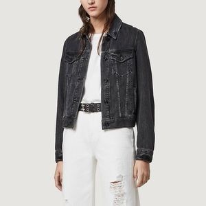 Allsaints Black Denim Jacket